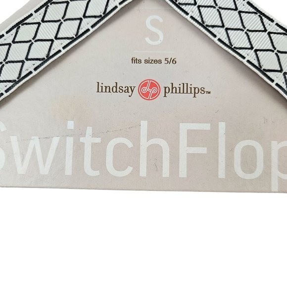 Switchflops Lindsay Phillips Set of 2 Size S Models Patti And Evan Black White - Picture 2 of 9